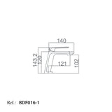 Monomando Lavabo Fiyi [BDF016-1]