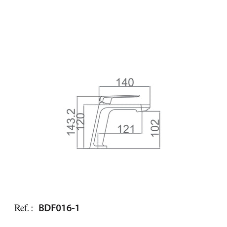 Monomando Lavabo Fiyi [BDF016-1]