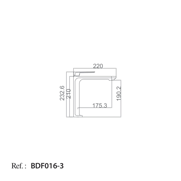 Monomando Lavabo Alto Fiyi [BDF016-3]