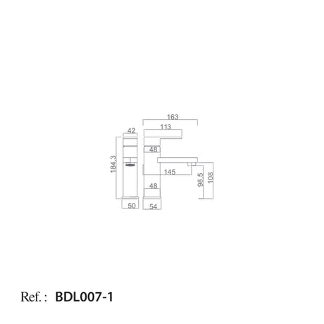 Monomando Lavabo Liverpool [BDL007-1]