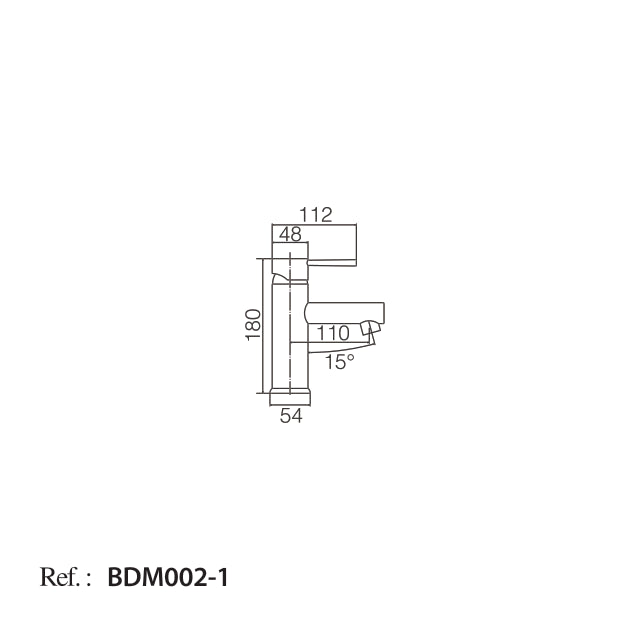 Monomando Lavabo Milán [BDM002-1]
