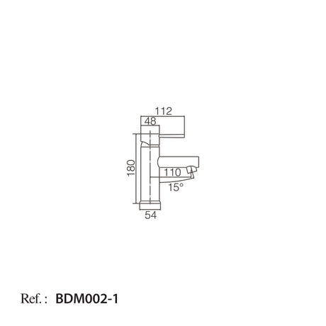 Monomando Lavabo Milán [BDM002-1]