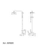 Conjunto Ducha Monomando Nantes [BDN009]