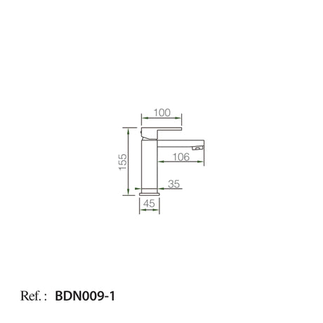Monomando Lavabo Nantes [BDN009-1]