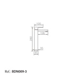 Monomando Lavabo Alto Nantes [BDN009-3]
