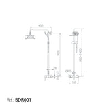 Conjunto Ducha Monomando Roma [BDR001]