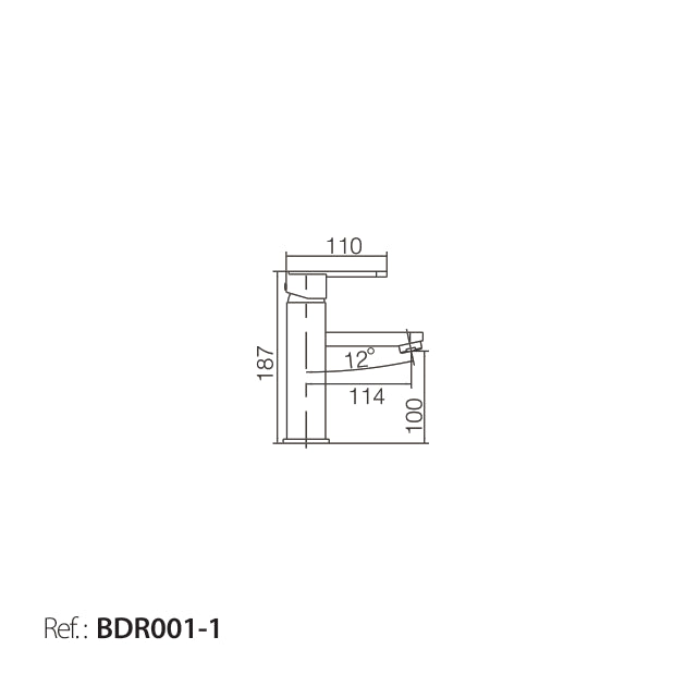 Monomando Lavabo Roma [BDR001-1]