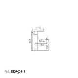 Monomando Lavabo Roma [BDR001-1]