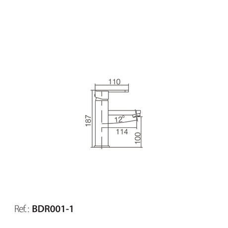 Monomando Lavabo Roma [BDR001-1]