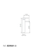 Monomando Lavabo Alto Roma [BDR001-3]