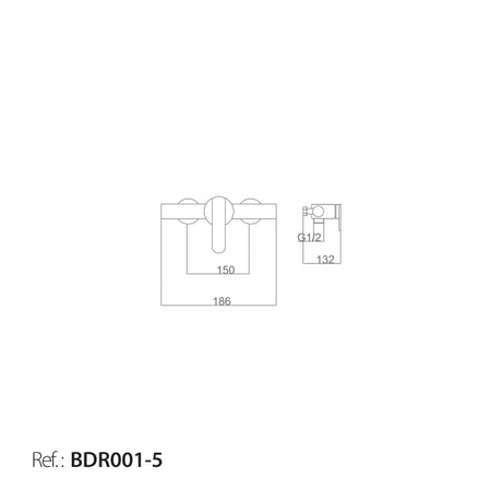 Monomando Kit Ducha Roma [BDR001-5]
