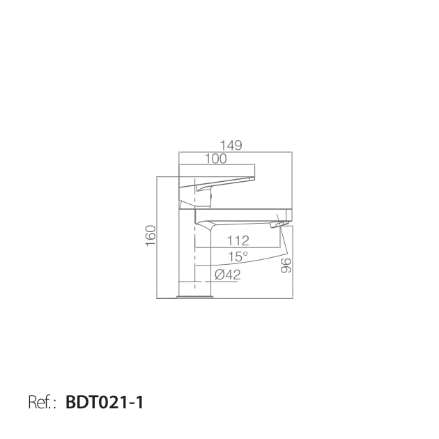Monomando Lavabo Teide [BDT021-1]