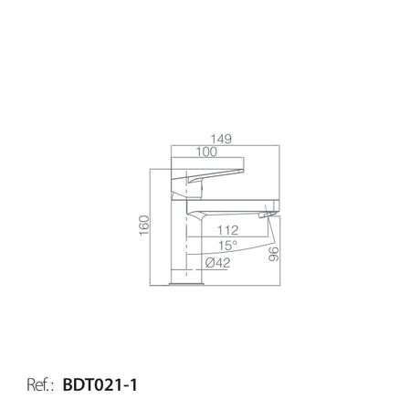 Monomando Lavabo Teide [BDT021-1]