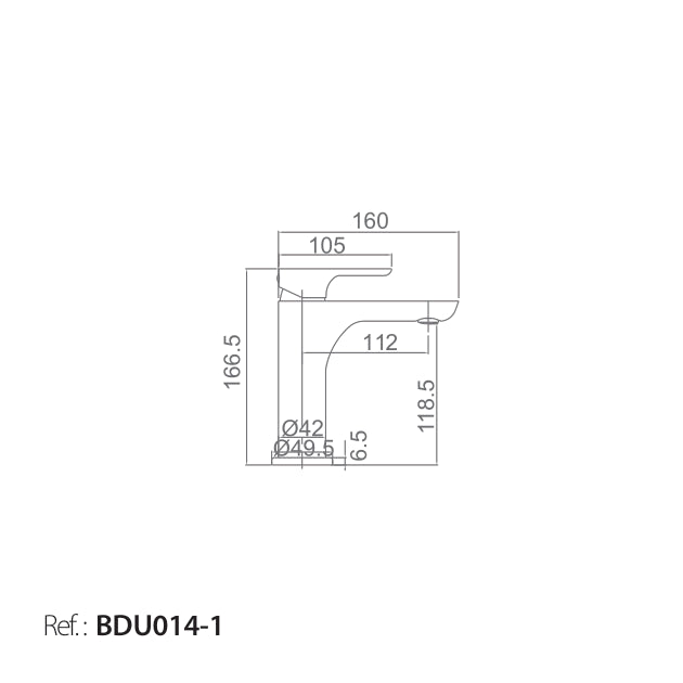 Monomando Lavabo Nassau [BDU014-1]