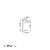 Monomando Lavabo Alto Nassau [BDU014-3]