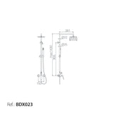 Conjunto Ducha Monomando Luxor [BDX023]