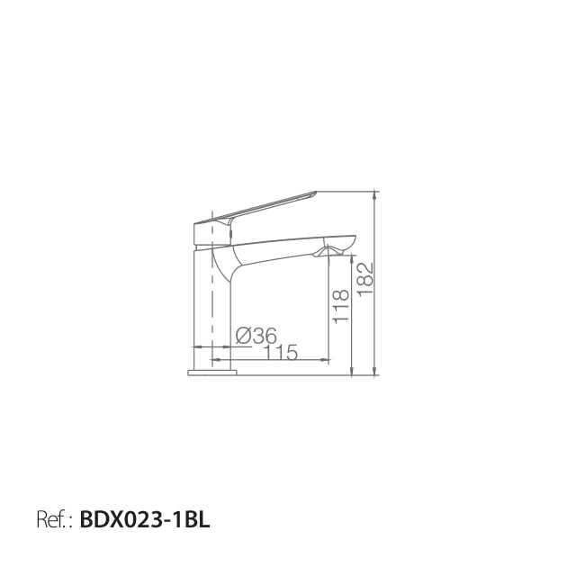 Monomando Lavabo Luxor Blanco Mate [BDX023-1BL]