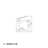 Monomando Lavabo Luxor Blanco Mate [BDX023-1BL]
