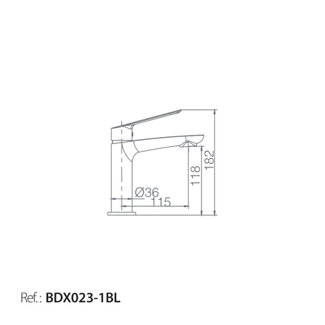 Monomando Lavabo Luxor Blanco Mate [BDX023-1BL]