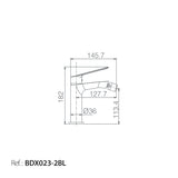 Monomando Bidé Luxor Blanco Mate [BDX023-2BL]