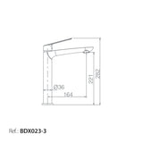 Monomando Lavabo Alto Luxor [BDX023-3]