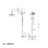 Conjunto Ducha Termostático Creta [BTC018]