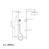 Conjunto Ducha Termostática Praga [BTP012]