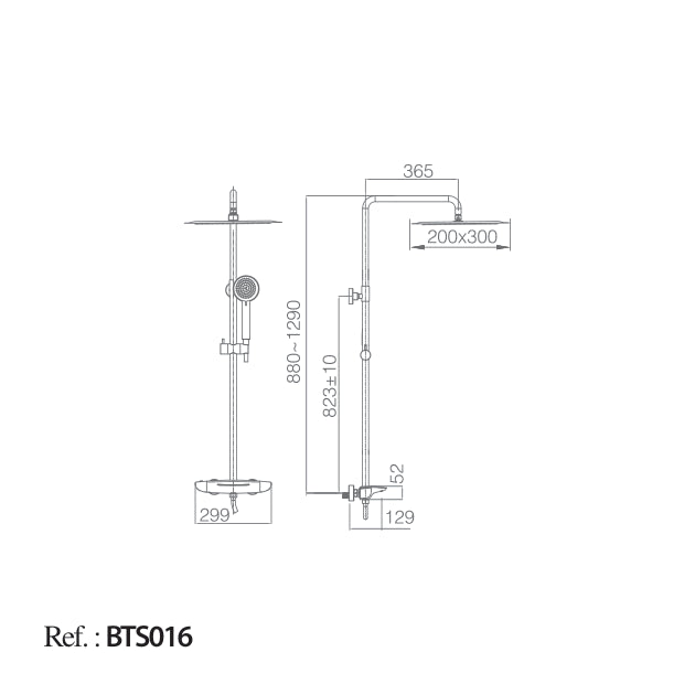 Conjunto Bañera Termostática Sidney [BTS016]