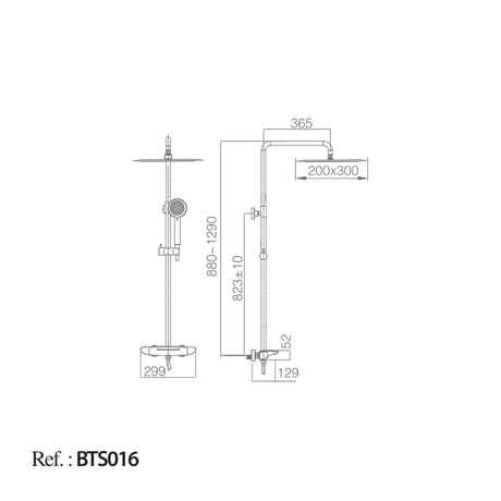 Conjunto Bañera Termostática Sidney [BTS016]