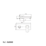 Monomando Empotrado Lavabo Suiza [GLE020]