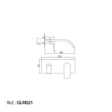 Monomando Empotrado Lavabo Malta [GLM021]