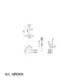 Conjunto Ducha Termostático Empotrado Ons [GPC010]
