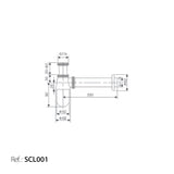 Sifón Redondo Ovalado [SCL001]