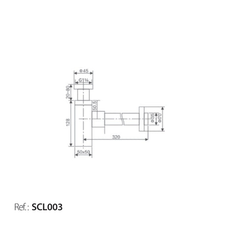 Sifón Cuadrado [SCL003]