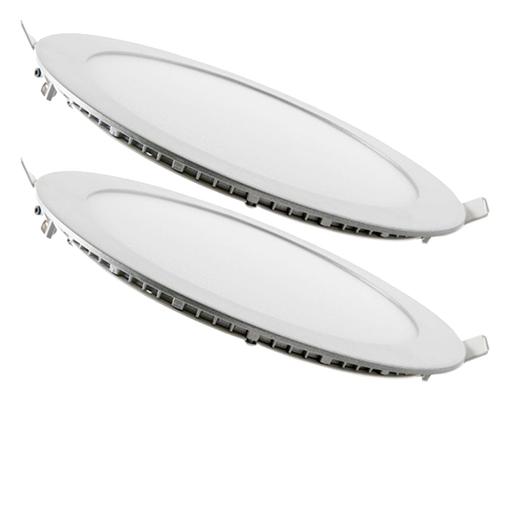 Pack 2 Placas LED 18W 1350Lm 6000ºK Plata 30.000H [GR-RDP1305-18W-CW-PK2-AP]