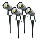 Pack 4 Focos LED Pincho Jardín 5W 450Lm 6000ºK 30.000H [SL-SL-C10-5W-CW-PK4-AP]