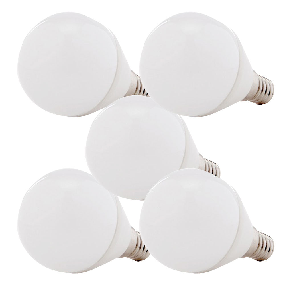 Pack 5 Bombillas LED E14 7W 520Lm 6000ºK 30.000H [HO-C37-E14-7W-RC-CW-PK5-AP]