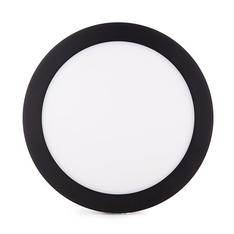 Plafón de Techo de LEDs Circular de Superficie Ø215mm 18W 1450Lm 30.000H Color Negro