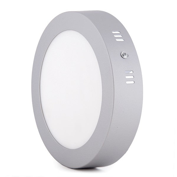 Plafón de Techo de LEDs Circular Cuerpo Cromado Ø225mm 18W 1440Lm 30.000H