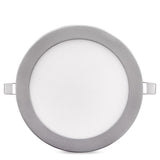 Placa de LEDs Circular ECOLINE 240mm 20W 1860Lm 30.000H Aro Color Plata