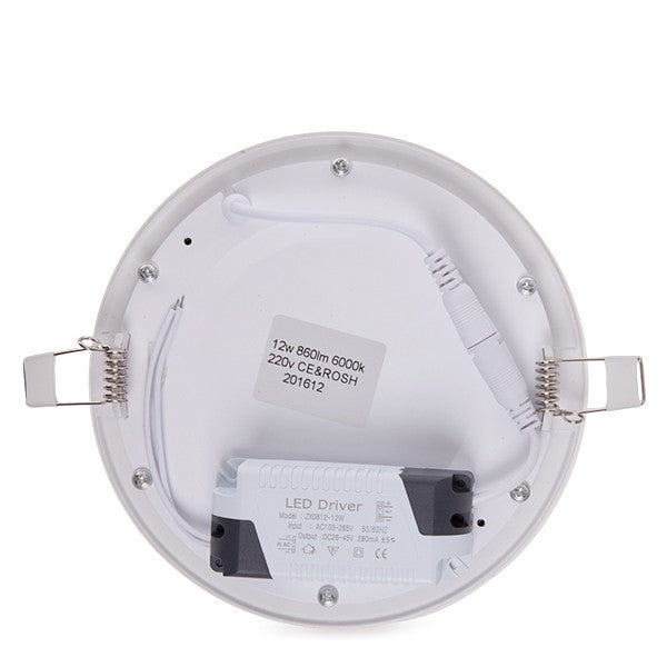 Placa de LEDs Circular ECOLINE 170mm 12W 860Lm 30.000H