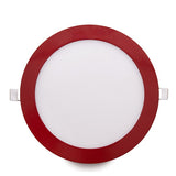 Placa de LEDs Circular Marco Rojo 225mm 18W 1380Lm 30.000H