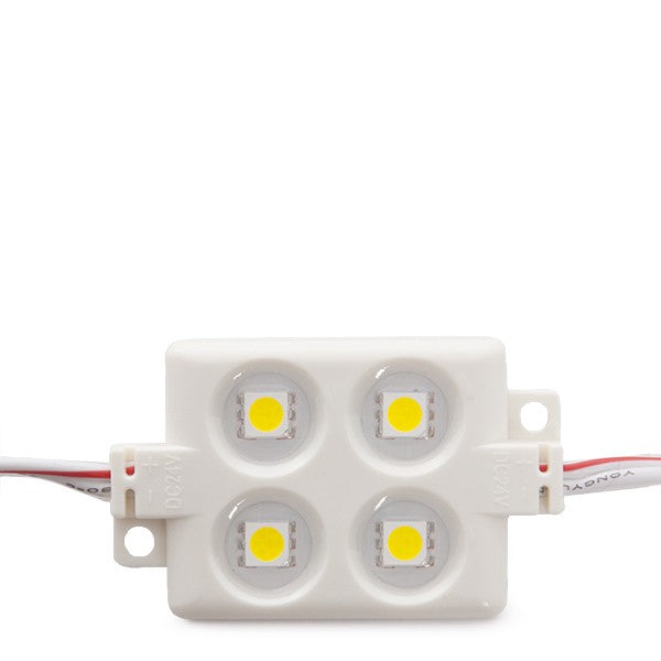 Módulo de 4 LEDs ABS Inyectado SMD5050 1,44W Blanco