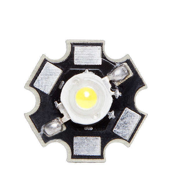 LED High Power 35x35 con Disipador 1W 120Lm 50.000H