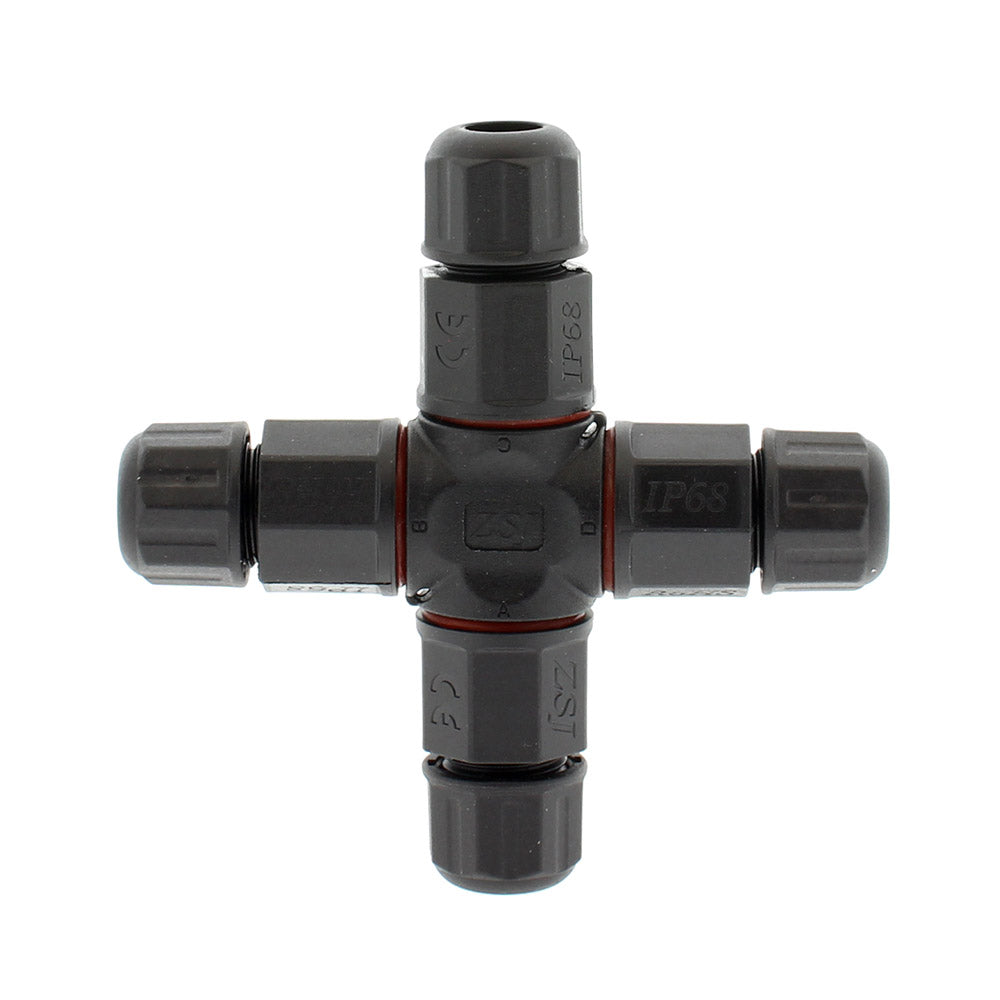 Conector IP68, 100mm, Ø10-6mm, 3 cables 0.5-2.5mm2, 16A ideal para la conexión de cables de sección desde 0.5 hasta 2,5 mm2.