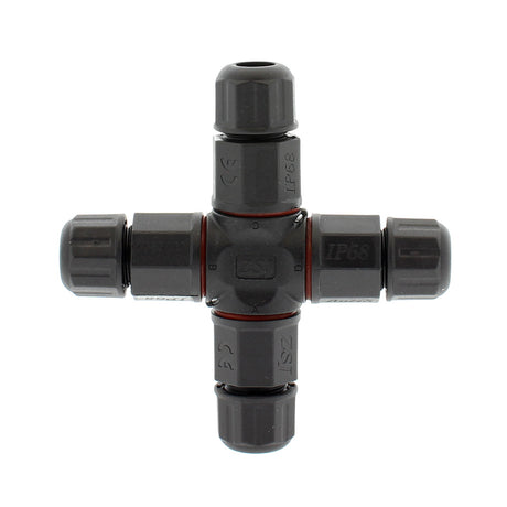 Conector IP68, 100mm, Ø10-6mm, 3 cables 0.5-2.5mm2, 16A ideal para la conexión de cables de sección desde 0.5 hasta 2,5 mm2.