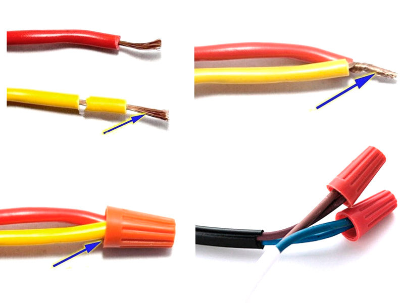 10 unidades de conectores para cables 0.3-1mm2 flexibles.