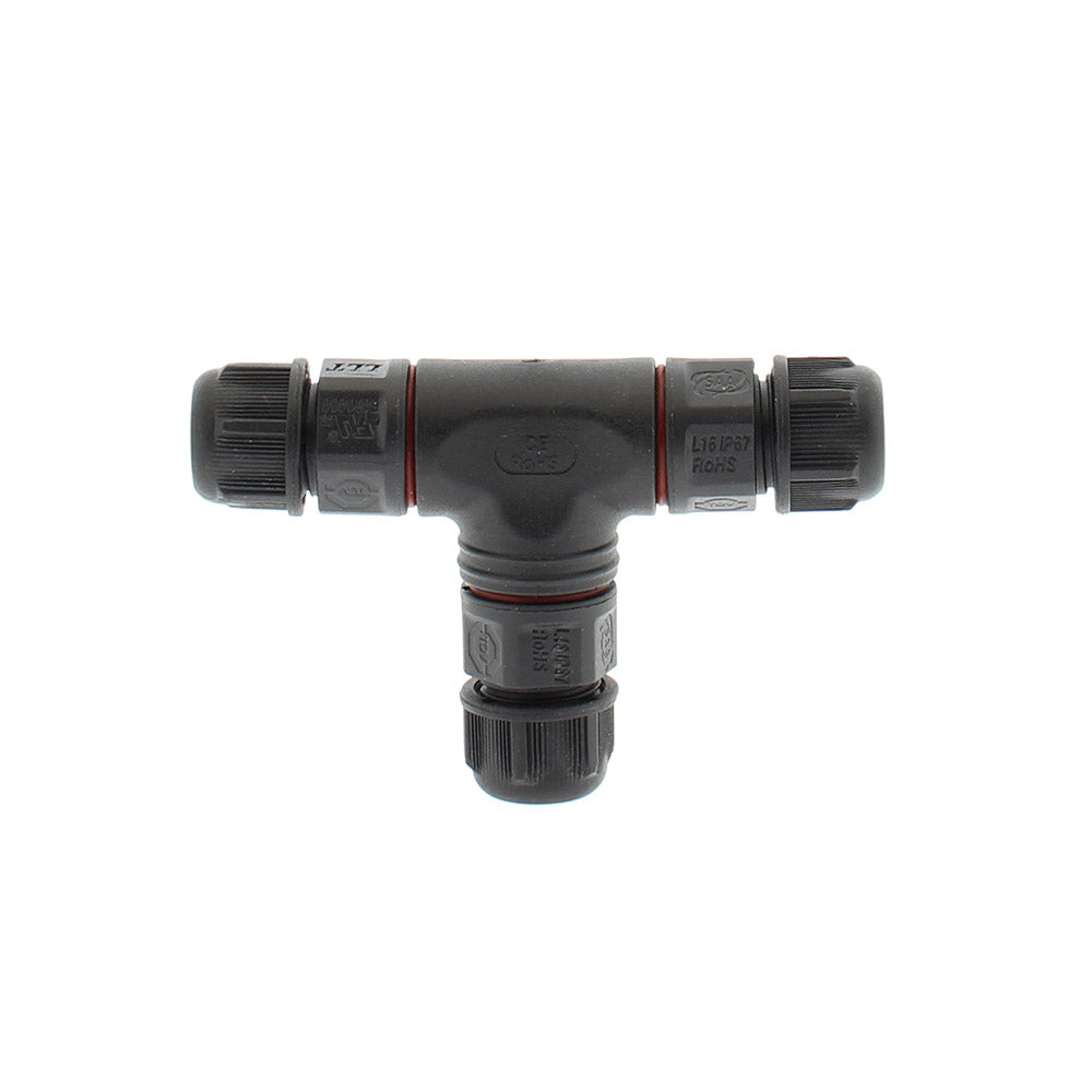 Conector IP67, 80mm, Ø7-4mm, 3 cables 0.5-2.5mm2, 16A ideal para la conexión de cables de sección desde 0.5 hasta 2,5 mm2.