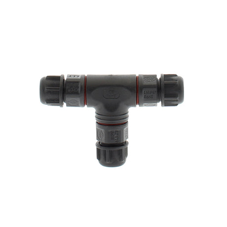 Conector IP67, 80mm, Ø7-4mm, 3 cables 0.5-2.5mm2, 16A ideal para la conexión de cables de sección desde 0.5 hasta 2,5 mm2.