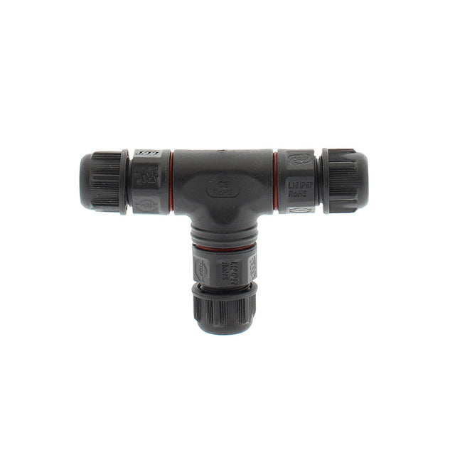 Conector IP67, 80mm, Ø7-4mm, 3 cables 0.5-2.5mm2, 16A ideal para la conexión de cables de sección desde 0.5 hasta 2,5 mm2.